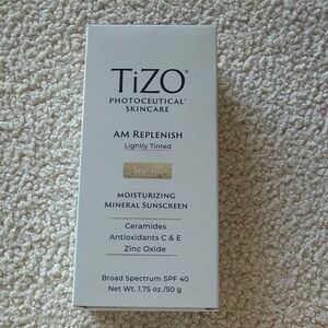 New TIZO AM Replenish Lightly Tinted Mineral Sunscreen